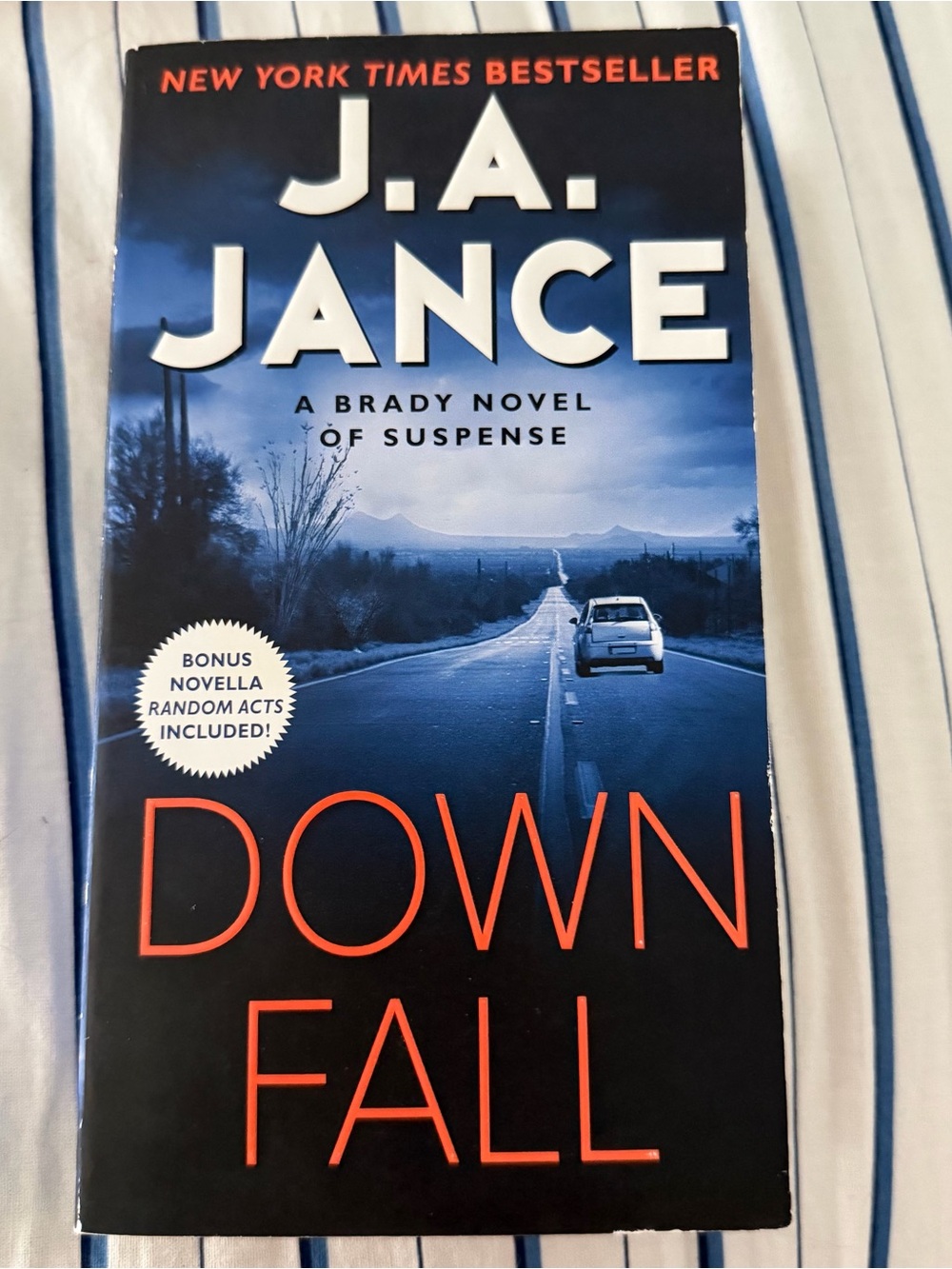 Down fall by j.a. Nance new book